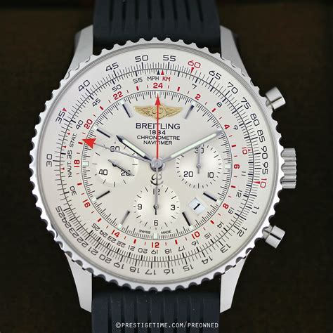 breitling white face wrist watch|pre owned Breitling watches uk.